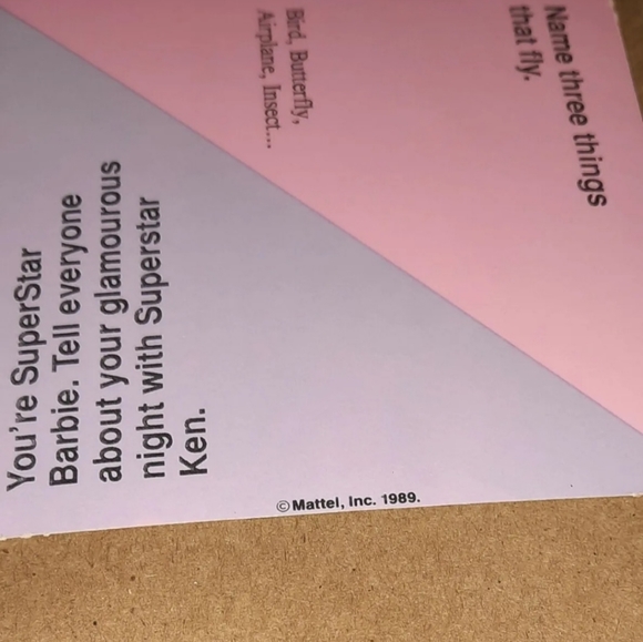 Vintage Barbie Card 1989 Barbie Just Us Girls Game Replacement Piece - Picture 4 of 6